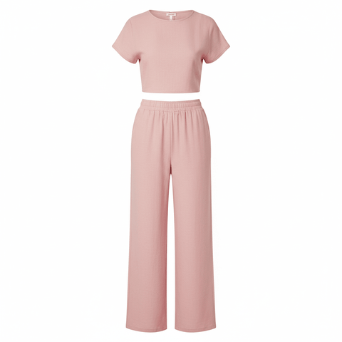 Matching Co - ord Set - Pink - Emli