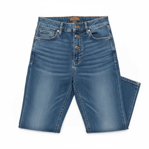 High - Waisted Denim Jeans - Emli