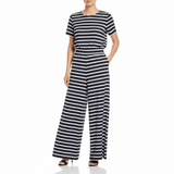 Striped Wide - Leg Jumpsuit - Emli